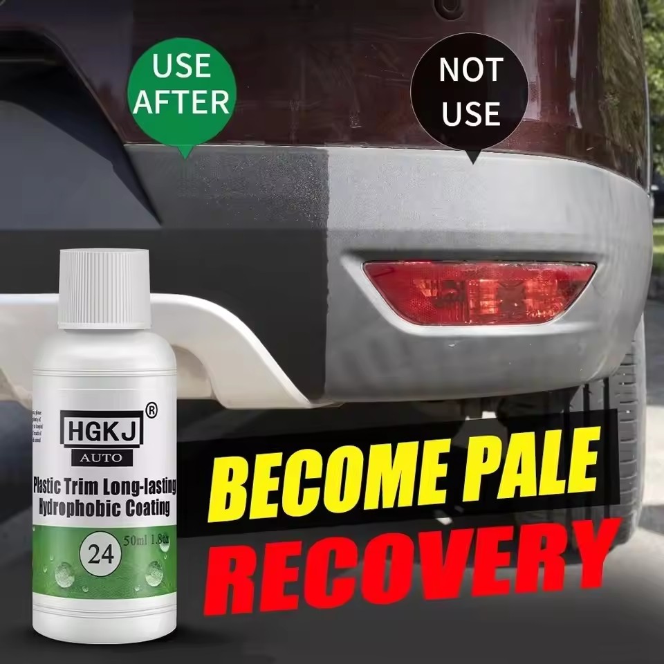 Trim Restorer Plastic - プラスチック外装回復修復剤トリム長期持続クリーナー剤リフレッシュ修復疎水性コーティング自動車化学薬品