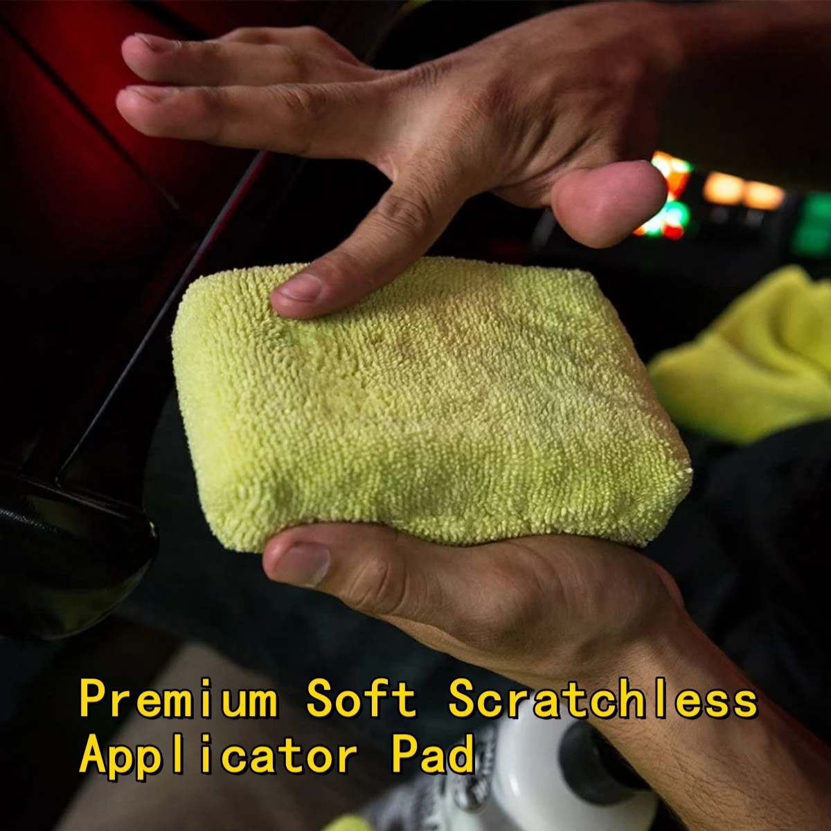 8個入りマイクロファイバー製カーワックスアプリケーターパッド - Wax Applicator Pad のレビューと価格