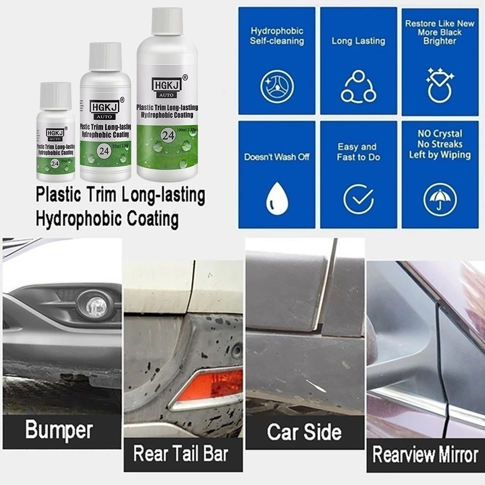 プラスチック外装回復修復剤トリム長期持続クリーナー剤リフレッ - Trim Restorer Plastic のレビューと価格