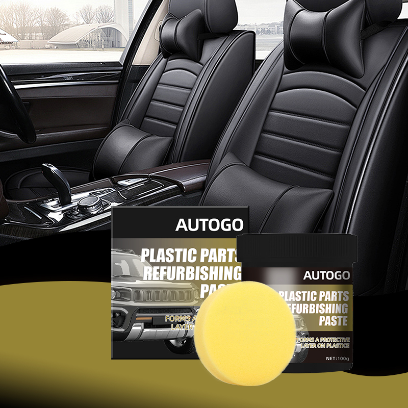 自動車用プラスチック部品の補修用ペースト、革の修復剤、色あせ - Trim Restorer Plastic のレビューと価格