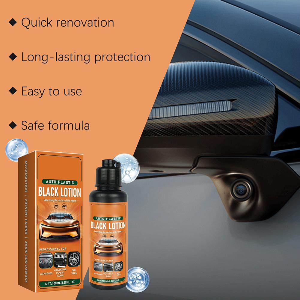 自動車プラスチック修復キット 3-in-1 ブラックトリムリ - Trim Restorer Plastic のレビューと価格