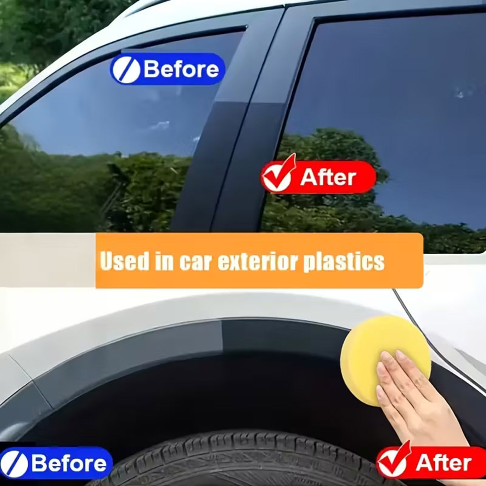 タイヤコーティング UV保護 車内傷修復ペースト ユーザーフ - Trim Restorer Plastic のレビューと価格